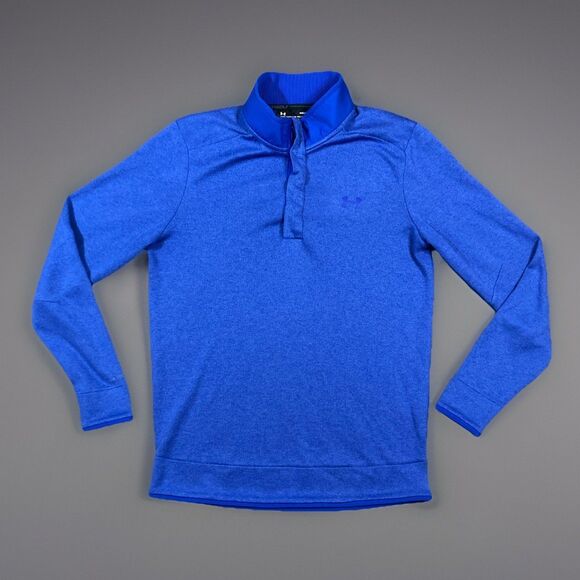 Men’s Medium Under Armour Golf X Storm Cold Gear Blue Pullover - Picture 1 of 13